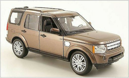 Land Rover Discovery Base 1/24 Welly 4 metallise marron miniature