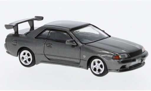 Nissan Skyline 1/87 Lang Feng Model GT-R (R32) metallise grise 1:87 miniature