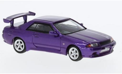 Nissan Skyline 1/87 Lang Feng Model GT-R (R32) metallise violette 1:87 miniature
