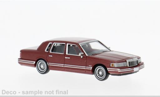 Lincoln Town Car 1/87 PCX87 rouge 1991 1:87 miniature