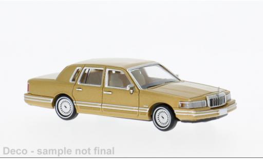Lincoln Town Car 1/87 PCX87 gold 1991 1:87 miniature