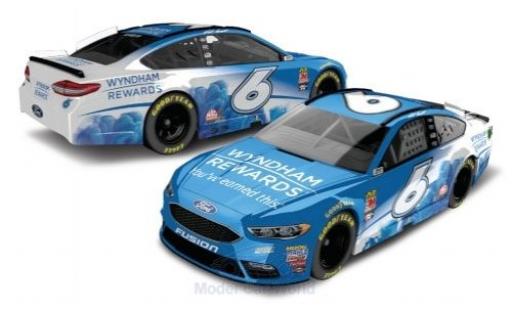 Ford Fusion 1/64 Lionel Racing No.6 Roush Fenway Racing Wyndham Rewards Nascar 2018 M.Kenseth miniature