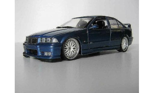 Bmw M3 coupe 1/18 Ut Models E36 berline bleu estoril jantes bbs miniature