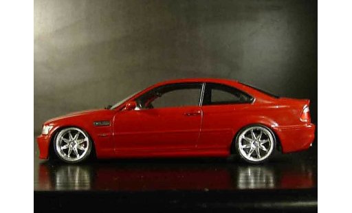 Bmw M3 coupe 1/18 Kyosho tuning E46 rouge jantes alu miniature