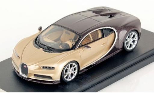 Miniature Bugatti Chiron 1/43 Look Smart metallise beige/marron Bugatti Chiron 1/43 Look Smart metallise beige/marron miniature