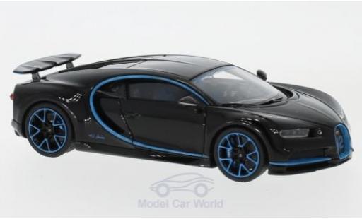 Miniature Bugatti Chiron 1/43 Look Smart Zero-400-Zero bleue/bleue mit ausgefahrenem Heckspoiler Bugatti Chiron 1/43 Look Smart Zero-400-Zero bleue/bleue mit ausgefahrenem Heckspoiler miniature