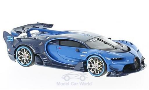 Miniature Bugatti Vision 1/43 Look Smart Gran Turismo bleue/bleue 2015 IAA Frankfurt Bugatti Vision 1/43 Look Smart Gran Turismo bleue/bleue 2015 IAA Frankfurt miniature