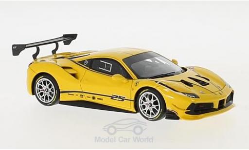 Miniature Ferrari 488 1/43 Look Smart Challenge jaune/Dekor Ferrari 488 1/43 Look Smart Challenge jaune/Dekor miniature