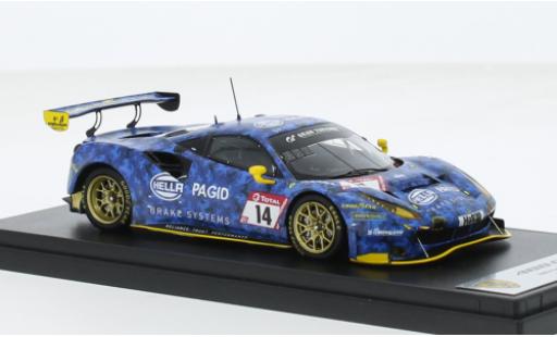 Miniature Ferrari 488 1/43 Look Smart GT3 EVO No.14 Hella Pagid - racing one 24h Nürburgring 2021 1:43 Ferrari 488 1/43 Look Smart GT3 EVO No.14 Hella Pagid - racing one 24h Nürburgring 2021 1:43 miniature