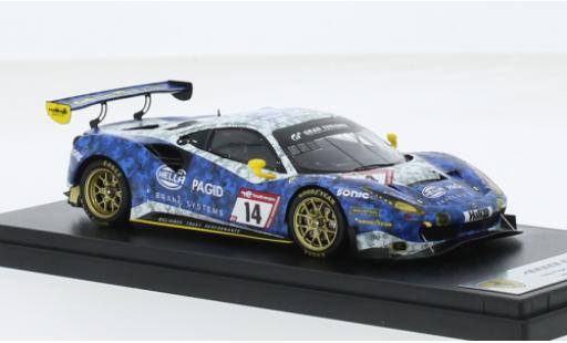 Miniature Ferrari 488 1/43 Look Smart GT3 EVO No.14 Hella Pagid - racing one 24h Nürburgring 2022 1:43 Ferrari 488 1/43 Look Smart GT3 EVO No.14 Hella Pagid - racing one 24h Nürburgring 2022 1:43 miniature
