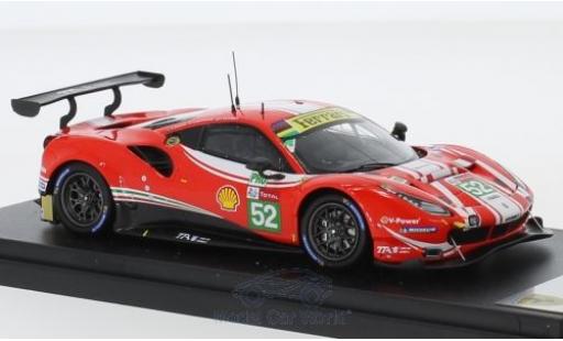 Miniature Ferrari 488 1/43 Look Smart GTE Evo No.52 AF Corse 24h Le Mans 2018 T.Vilander/A.Giovinazzi/L.F.Derani Ferrari 488 1/43 Look Smart GTE Evo No.52 AF Corse 24h Le Mans 2018 T.Vilander/A.Giovinazzi/L.F.Derani miniature