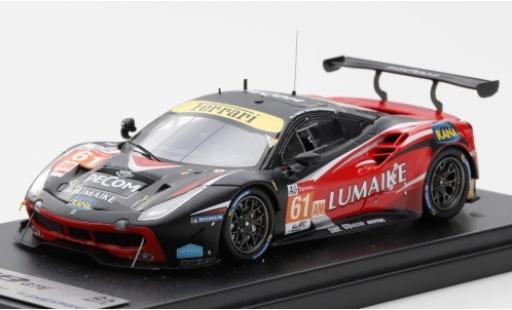 Miniature Ferrari 488 1/43 Look Smart GTE No.61 Clearwater Racing Lumaike 24h Le Mans 2019 M.Griffin/M.Cressoni/L.Perez-Companc Ferrari 488 1/43 Look Smart GTE No.61 Clearwater Racing Lumaike 24h Le Mans 2019 M.Griffin/M.Cressoni/L.Perez-Companc miniature