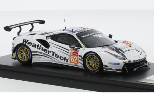 Miniature Ferrari 488 1/43 Look Smart GTE No.62 WeatherTech Racing WeatherTech 24h Le Mans 2019 C.MacNeil/R.Smith/T.Vilander Ferrari 488 1/43 Look Smart GTE No.62 WeatherTech Racing WeatherTech 24h Le Mans 2019 C.MacNeil/R.Smith/T.Vilander miniature