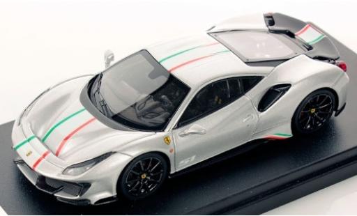 Miniature Ferrari 488 1/43 Look Smart Pista Piloti grise/Dekor Ferrari 488 1/43 Look Smart Pista Piloti grise/Dekor miniature