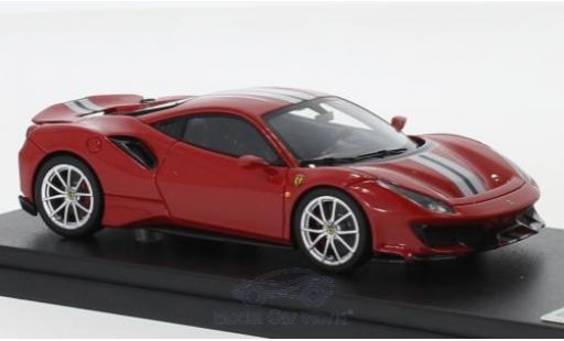 Miniature Ferrari 488 1/43 Look Smart Pista rouge/grise 2018 Ferrari 488 1/43 Look Smart Pista rouge/grise 2018 miniature