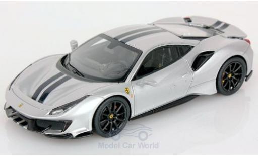 Miniature Ferrari 488 1/43 Look Smart Pista grise/noire 2018 Ferrari 488 1/43 Look Smart Pista grise/noire 2018 miniature