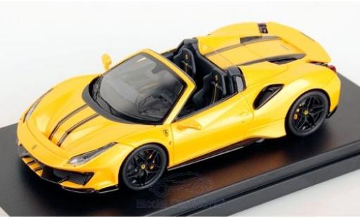 Miniature Ferrari 488 1/43 Look Smart Pista Spider metallise jaune/noire 2018 Ferrari 488 1/43 Look Smart Pista Spider metallise jaune/noire 2018 miniature