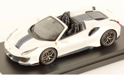 Miniature Ferrari 488 1/43 Look Smart Pista Spider metallise blanche/noire 2018 Ferrari 488 1/43 Look Smart Pista Spider metallise blanche/noire 2018 miniature