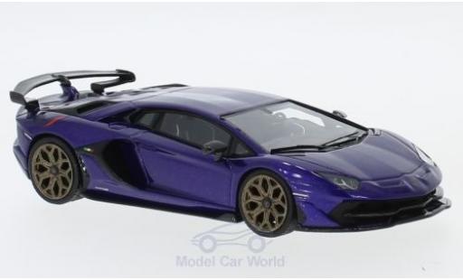 Miniature Lamborghini Aventador 1/43 Look Smart SVJ metallise violetteee Lamborghini Aventador 1/43 Look Smart SVJ metallise violetteee miniature