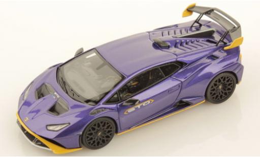 Lamborghini Huracan 1/43 Look Smart STO metallise violetteee/metallise jaune miniature