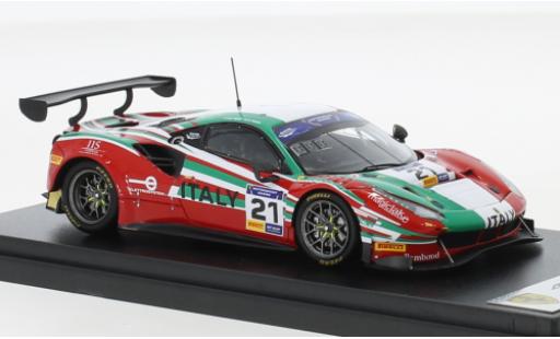 Miniature Ferrari 488 1/43 Look Smart GT3 No.21 Team Italy FIA Motorsport Games GT Cup Vallelunga 2019 Ferrari 488 1/43 Look Smart GT3 No.21 Team Italy FIA Motorsport Games GT Cup Vallelunga 2019 miniature