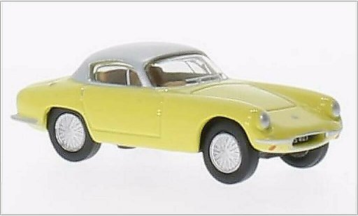Lotus Elite Base 1/76 Oxford jaune/grise RHD miniature