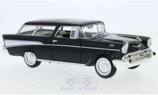 Miniature Chevrolet Nomad 1/24 Lucky Die Cast noire/blanche 1957 Chevrolet Nomad 1/24 Lucky Die Cast noire/blanche 1957 miniature
