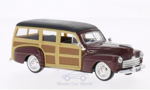 Miniature Ford Woody 1/43 Lucky Die Cast rouge/noire 1948 ohne Vitrine Ford Woody 1/43 Lucky Die Cast rouge/noire 1948 ohne Vitrine miniature