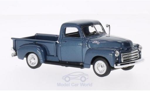 Miniature GMC Pick up 1/43 Lucky Die Cast Pick Up metallise bleue 1950 ohne Vitrine GMC Pick up 1/43 Lucky Die Cast Pick Up metallise bleue 1950 ohne Vitrine miniature