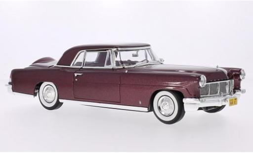Lincoln Continental 1/18 Lucky Die Cast Mark II metallise rouge 1956 miniature