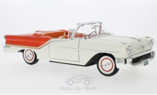 Miniature Oldsmobile Super 88 1/18 Lucky Die Cast Cabriolet blanche/orange 1957 Oldsmobile Super 88 1/18 Lucky Die Cast Cabriolet blanche/orange 1957 miniature