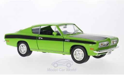 Plymouth Barracuda 1969 1/18 Lucky Die Cast verte/matt-noire 1969 miniature