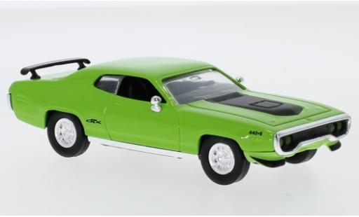Miniature Plymouth GTX 1/43 Lucky Die Cast verte/matt-noire 1971 Plymouth GTX 1/43 Lucky Die Cast verte/matt-noire 1971 miniature