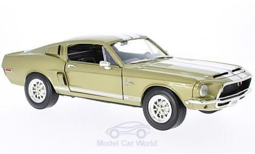 Miniature Shelby GT 1/18 Lucky Die Cast -500KR gold/blanche Shelby GT 1/18 Lucky Die Cast -500KR gold/blanche miniature
