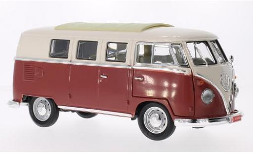 Miniature Volkswagen T1 1/18 Lucky Die Cast Microbus beige/rouge 1962 Volkswagen T1 1/18 Lucky Die Cast Microbus beige/rouge 1962 miniature