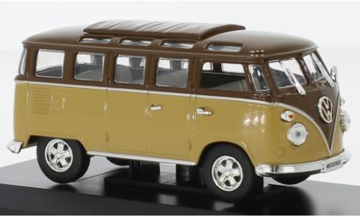 Miniature Volkswagen T1 1/43 Lucky Die Cast Samba marron/marron 1962 Volkswagen T1 1/43 Lucky Die Cast Samba marron/marron 1962 miniature