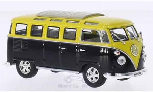 Miniature Volkswagen T1 B 1/43 Lucky Die Cast Samba noire/jaune 1962 Faltdach geschlossen mit Chromstoßstangen und -felgen Volkswagen T1 B 1/43 Lucky Die Cast Samba noire/jaune 1962 Faltdach geschlossen mit Chromstoßstangen und -felgen miniature