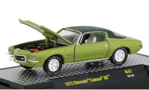 Miniature Chevrolet Camaro 1/64 M2 Machines RS verte/matt-verte 1972 Chevrolet Camaro 1/64 M2 Machines RS verte/matt-verte 1972 miniature