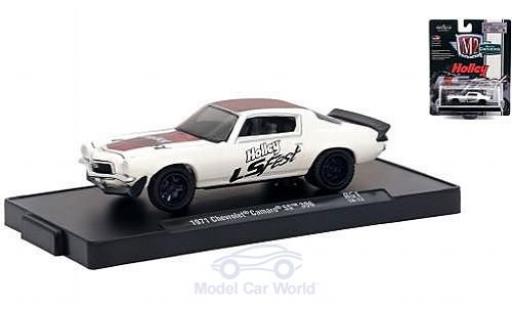 Miniature Chevrolet Camaro SS 1/64 M2 Machines SS 396 blanche/rouge Holley LS Fest 1971 Chevrolet Camaro SS 1/64 M2 Machines SS 396 blanche/rouge Holley LS Fest 1971 miniature