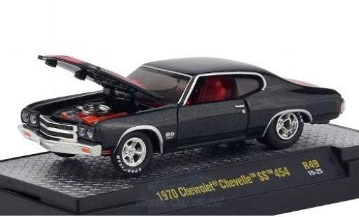 Miniature Chevrolet Chevelle 1/64 M2 Machines SS 454 metallise noire/matt-rouge 1970 Chevrolet Chevelle 1/64 M2 Machines SS 454 metallise noire/matt-rouge 1970 miniature