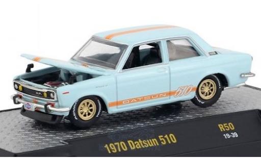 Miniature Datsun 510 1/64 M2 Machines bleue/orange 1970 Datsun 510 1/64 M2 Machines bleue/orange 1970 miniature