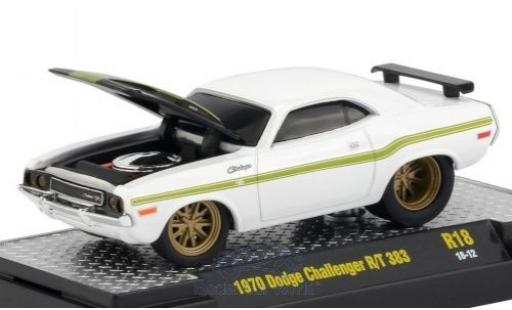Miniature Dodge Challenger 1970 1/64 M2 Machines R/T 383 blanche/noire 1970 Dodge Challenger 1970 1/64 M2 Machines R/T 383 blanche/noire 1970 miniature