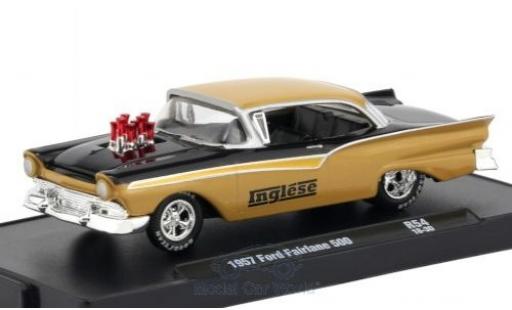 Miniature Ford Fairlane 1957 1/64 M2 Machines 500 beige/noire 1957 Ford Fairlane 1957 1/64 M2 Machines 500 beige/noire 1957 miniature