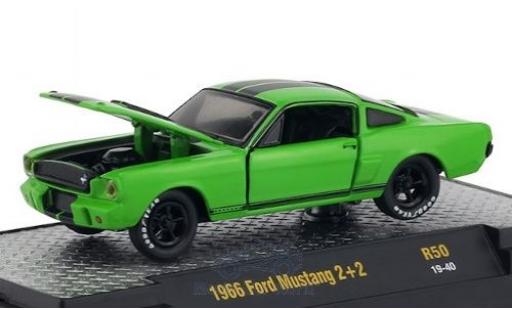 Miniature Ford Mustang 1/64 M2 Machines 2+2 verte/noire 1966 Ford Mustang 1/64 M2 Machines 2+2 verte/noire 1966 miniature