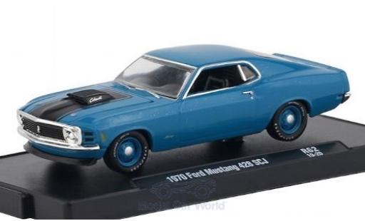 Miniature Ford Mustang 1/64 M2 Machines 428 SCJ metallise bleue/matt-noire 1970 Ford Mustang 1/64 M2 Machines 428 SCJ metallise bleue/matt-noire 1970 miniature