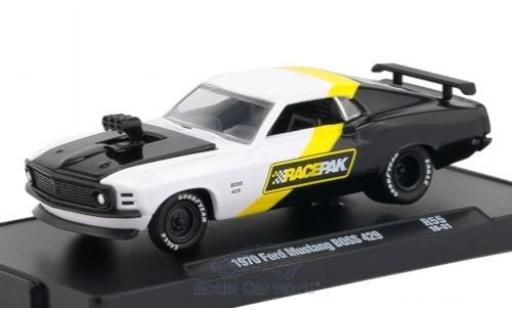 Miniature Ford Mustang 1970 1/64 M2 Machines Boss 429 blanche/noire 1970 Ford Mustang 1970 1/64 M2 Machines Boss 429 blanche/noire 1970 miniature