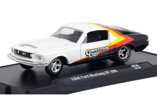Miniature Ford Mustang 1/64 M2 Machines GT 390 blanche/Dekor Competition Cams 1968 Ford Mustang 1/64 M2 Machines GT 390 blanche/Dekor Competition Cams 1968 miniature