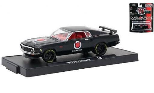 Miniature Ford Mustang 1/64 M2 Machines noire Diablo Sport 1970 Ford Mustang 1/64 M2 Machines noire Diablo Sport 1970 miniature