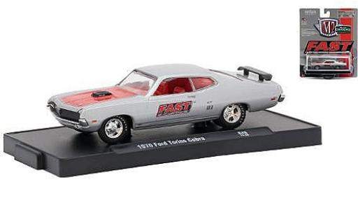 Ford Torino 1/64 M2 Machines Cobra grise/rouge FAST (Fuel Air Spark Technology) 1970 miniature