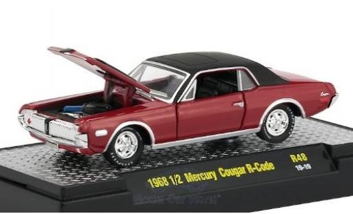 Miniature Mercury Cougar 1/64 M2 Machines R-Code rouge/matt-noire 1968 Mercury Cougar 1/64 M2 Machines R-Code rouge/matt-noire 1968 miniature